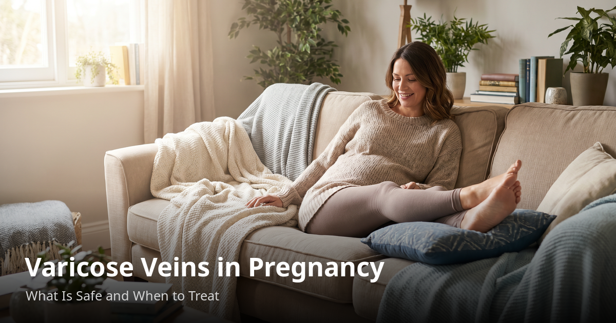 Read more about the article Varicose Veins During Pregnancy — What’s Safe and When to Treat